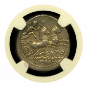 C. Porcius Cato Denarius | XF - Quality