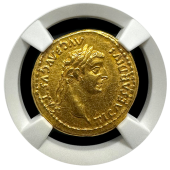 Tiberius Gold Aureus NGC CHAU 5x4