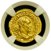 Trajan Decius Gold Aureus NGC CHMS 5x4