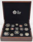 2014 Royal Mint Executive Premium Collector Proof 14 Coin Box Set 