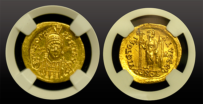 Eastern Roman Empire | Leo I | Gold Solidus | Mint State 5x4 | Both Sides Eastern Roman Empire | Leo I | Gold Solidus | Mint State 5x4 | Both Sides