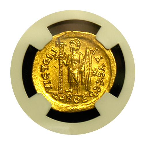 Eastern Roman Empire | Leo I | Gold Solidus | Mint State 5x4 | Reverse Eastern Roman Empire | Leo I | Gold Solidus | Mint State 5x4 | Reverse