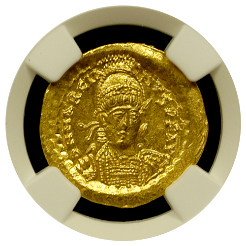 Marcian Gold Solidus NGC Gemms 5X5