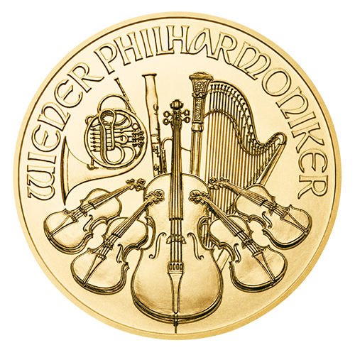 Austrian Philharmonic Gold Coin | 1 oz. | Obverse Austrian Philharmonic Gold Coin | 1 oz. | Obverse