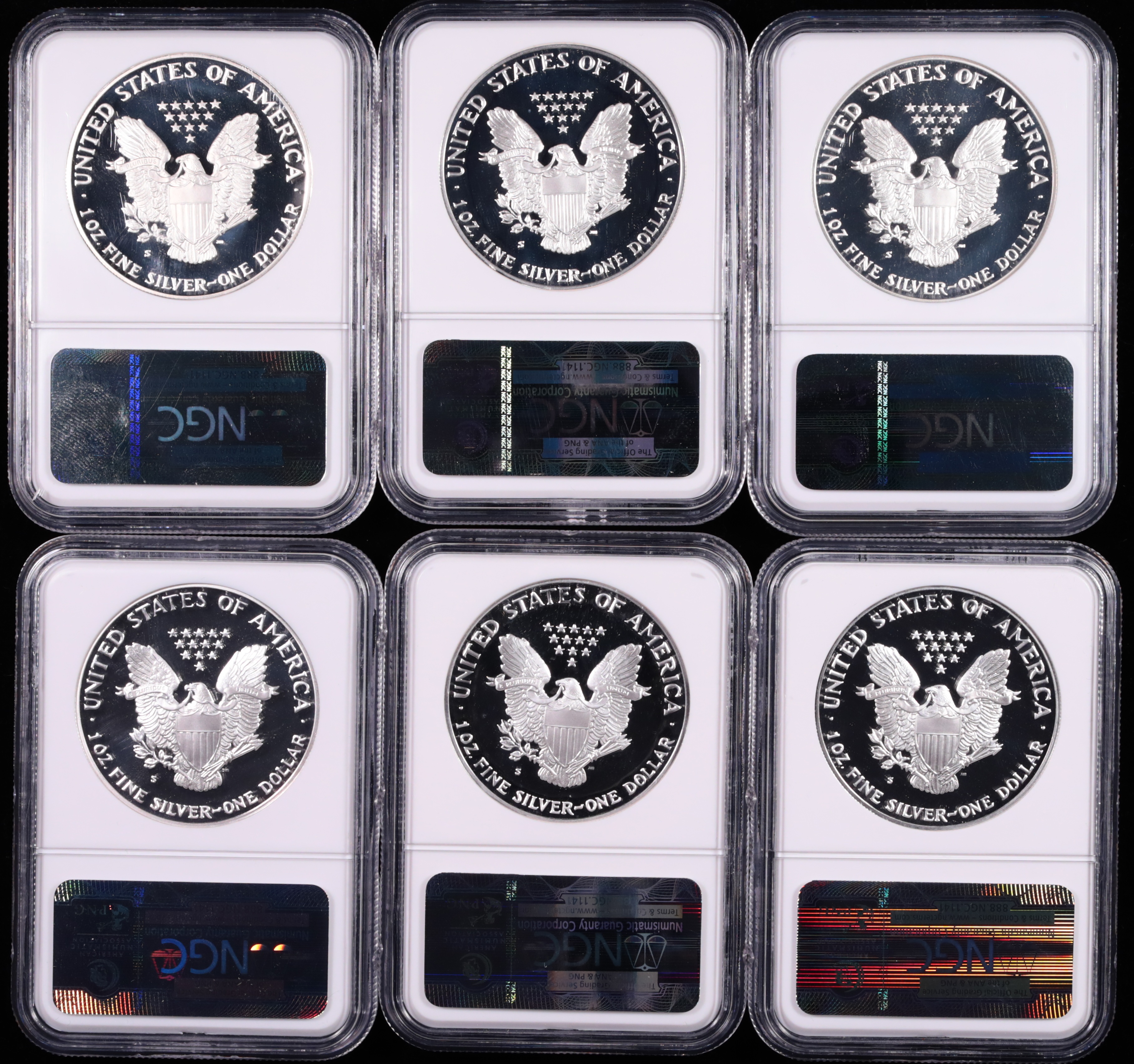 1986-2013 American Silver Eagle 26-Coin Proof Set NGC PF-69 Ultra Cameo Reverse in Holder 1986-2013 American Silver Eagle 26-Coin Proof Set NGC PF-69 Ultra Cameo Reverse in Holder