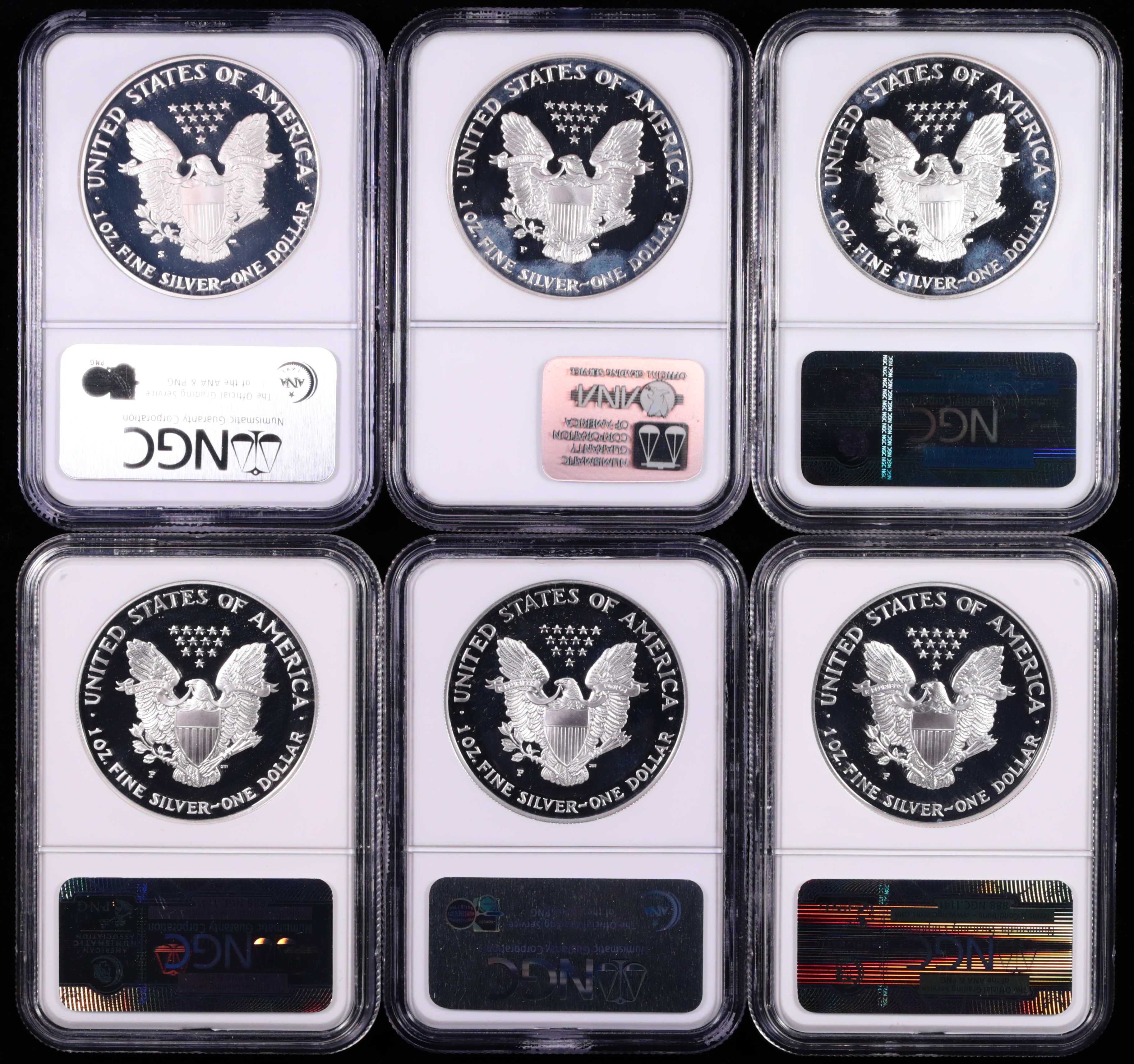 1986-2013 American Silver Eagle 26-Coin Proof Set NGC PF-69 Ultra Cameo Reverse in Holder 1986-2013 American Silver Eagle 26-Coin Proof Set NGC PF-69 Ultra Cameo Reverse in Holder