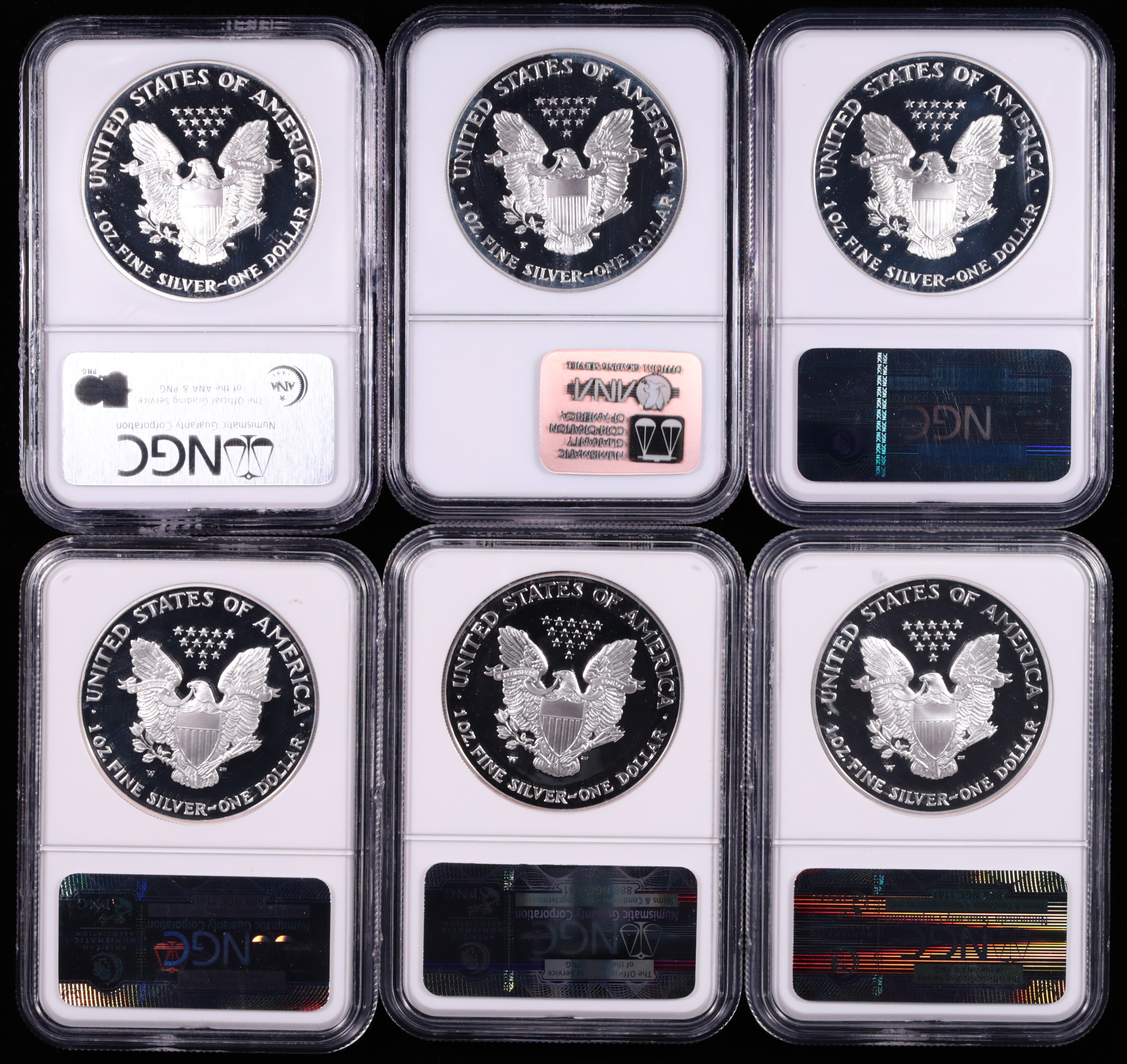 1986-2013 American Silver Eagle 26-Coin Proof Set NGC PF-69 Ultra Cameo Reverse in Holder 1986-2013 American Silver Eagle 26-Coin Proof Set NGC PF-69 Ultra Cameo Reverse in Holder