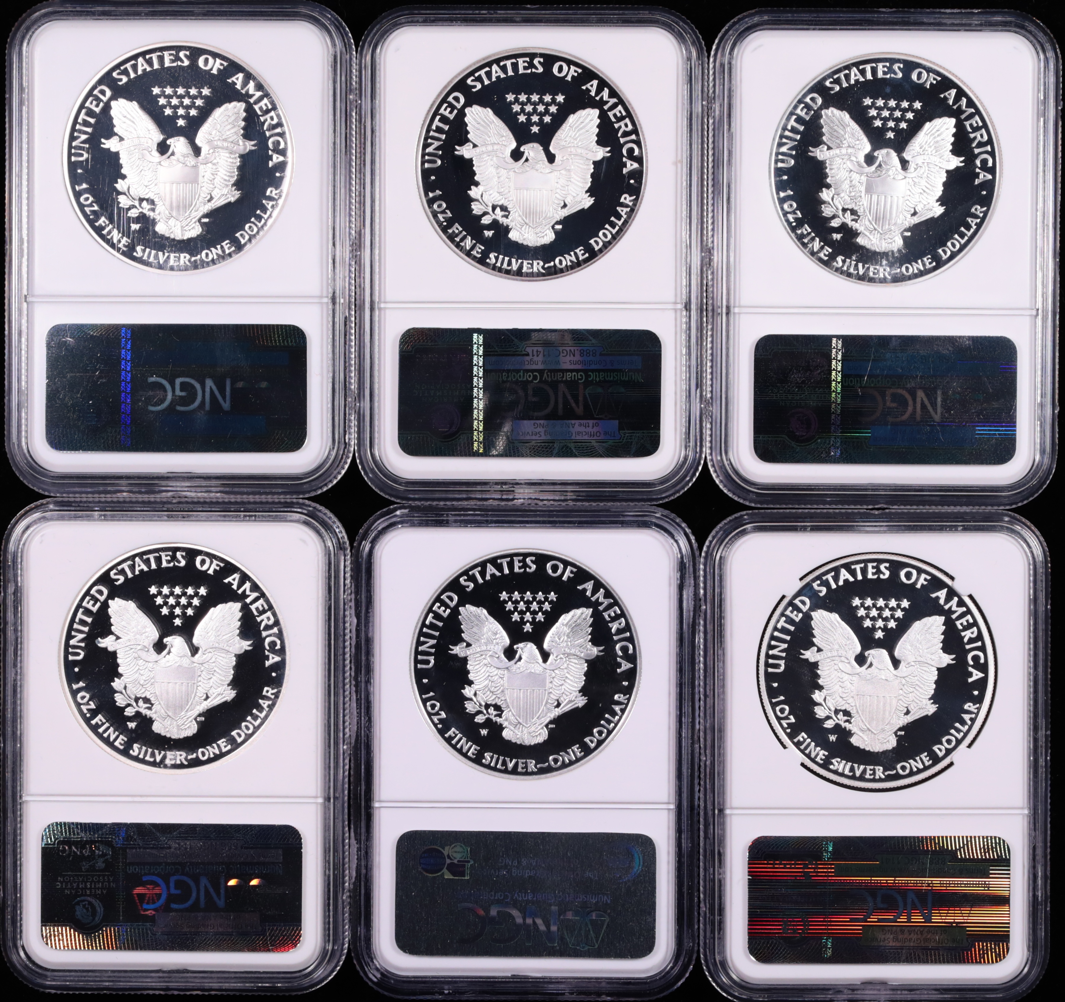 1986-2013 American Silver Eagle 26-Coin Proof Set NGC PF-69 Ultra Cameo Reverse in Holder 1986-2013 American Silver Eagle 26-Coin Proof Set NGC PF-69 Ultra Cameo Reverse in Holder