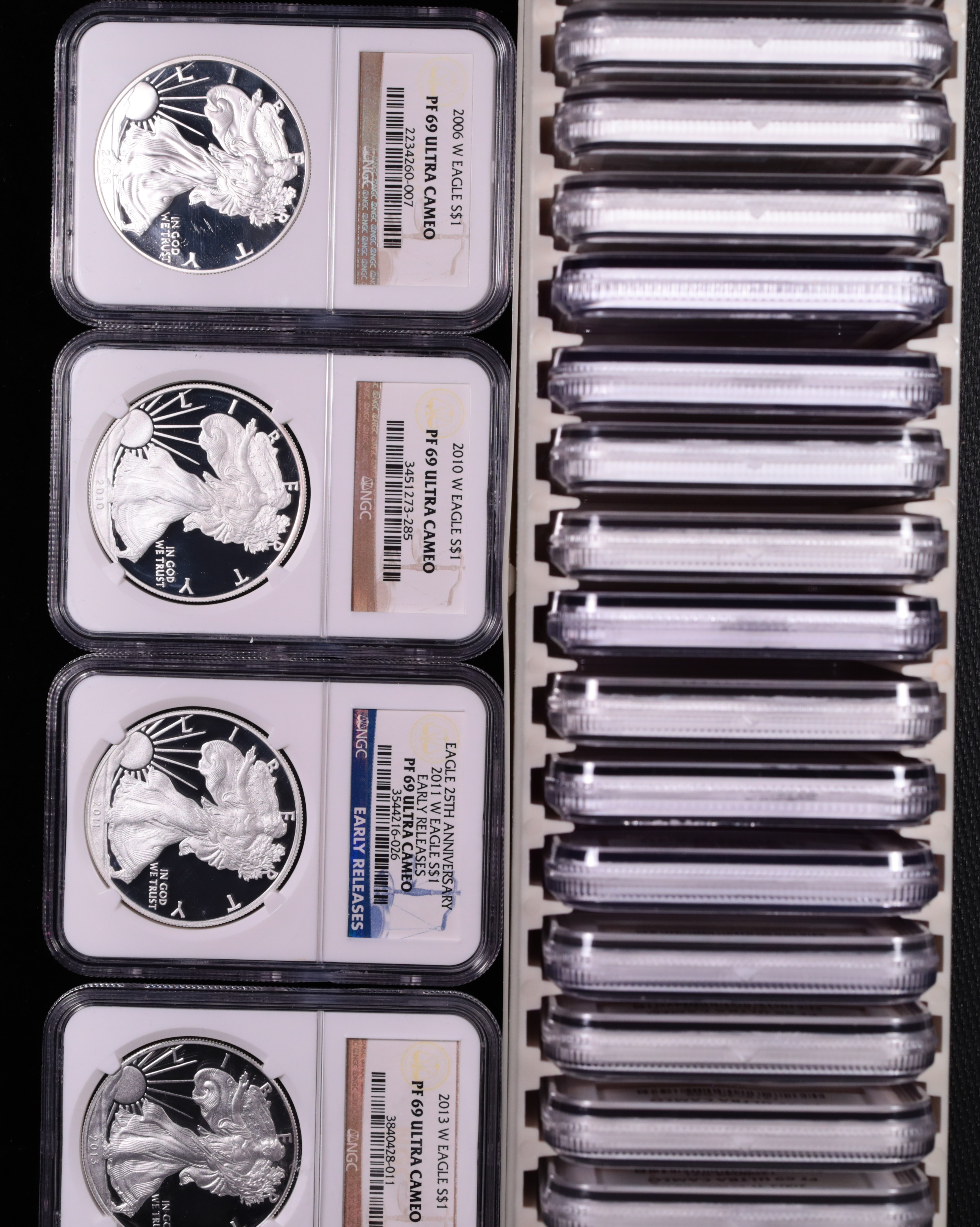 1986-2013 American Silver Eagle 26-Coin Proof Set NGC PF-69 Ultra Box of 20 1986-2013 American Silver Eagle 26-Coin Proof Set NGC PF-69 Ultra Box of 20