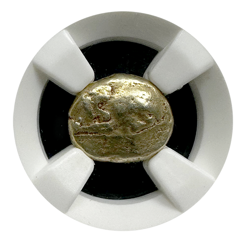 Ionia Miletus Electrum Recumbent Lion Hecte Fine 3x4