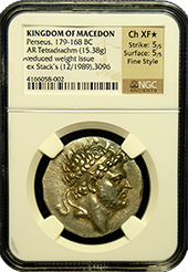 Macedon |Perseus | Tetradrachm | In Holder Macedon |Perseus | Tetradrachm | In Holder