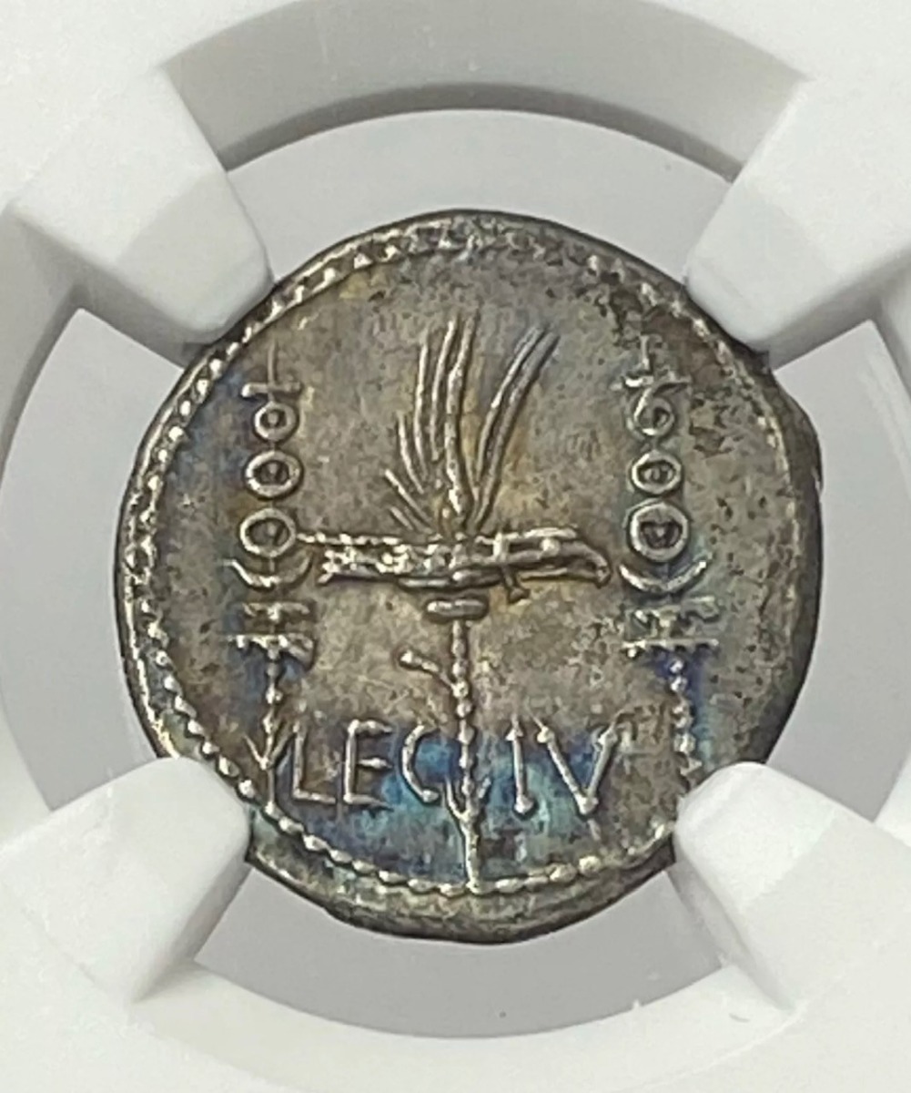Marc Antony Silver Denarius NGC Ch AU 5x3 Marc Antony Silver Denarius NGC Ch AU 5x3