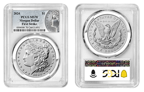2024 Morgan Dollar PCGS MS-70 First Strike | Both Sides 2024 Morgan Dollar PCGS MS-70 First Strike | Both Sides