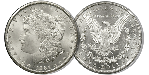 Box of 20 Morgan Silver Dollars MS-65