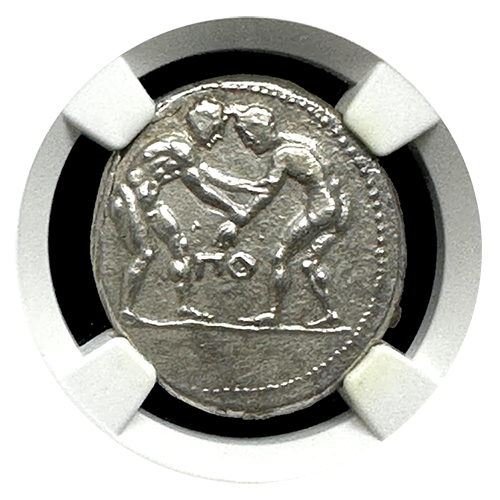 Pamphylia Aspendus Wrestler Silver Stater AU 4x2