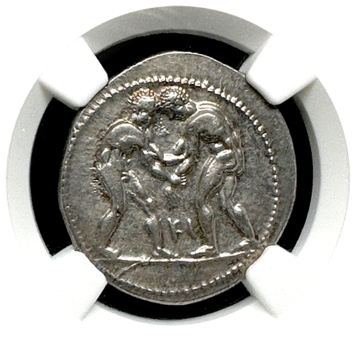 Pamphylia Wrestler | Silver Stater | CH-XF 5x3 | Obverse Pamphylia Wrestler | Silver Stater | CH-XF 5x3 | Obverse
