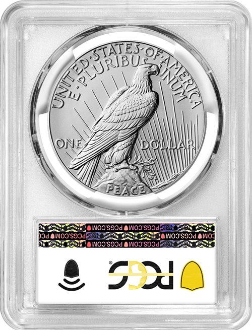 Peace Silver Dollar PCGS MS-70 First Strike | Reverse Peace Silver Dollar PCGS MS-70 First Strike | Reverse