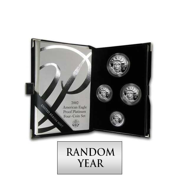 2002 American Eagle Platinum Proof 4-Coin Set Open Case 2002 American Eagle Platinum Proof 4-Coin Set Open Case