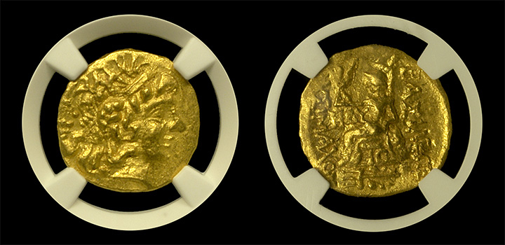 Mithradates VI Gold Stater NGC MS 4x4 Mithradates VI Gold Stater NGC MS 4x4