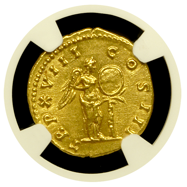 161-180 AD Roman Empire Marcus Aurelius Gold Aureus NGC Gem MS 5x5 Reverse 161-180 AD Roman Empire Marcus Aurelius Gold Aureus NGC Gem MS 5x5 Reverse