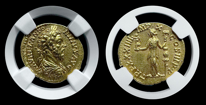 Roman | Aureus | Mar. Aurelius | CH-XF-5X2 FS | Both Sides Roman | Aureus | Mar. Aurelius | CH-XF-5X2 FS | Both Sides
