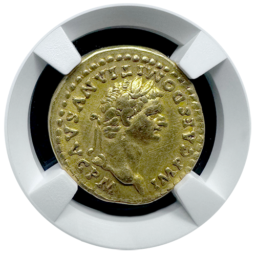 Domitian Gold Aureus Choice VF 5x2
