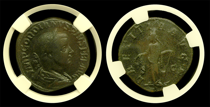 Gordian III | Bronze Sestertius | Very Fine | Both Sides Gordian III | Bronze Sestertius | Very Fine | Both Sides