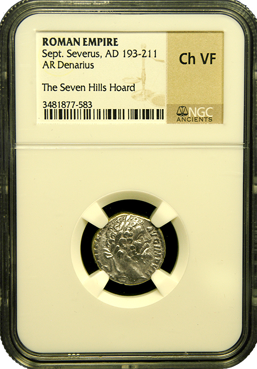 Sept. Severus | Roman Silver | Denarius | CH-VF | In Holder Sept. Severus | Roman Silver | Denarius | CH-VF | In Holder