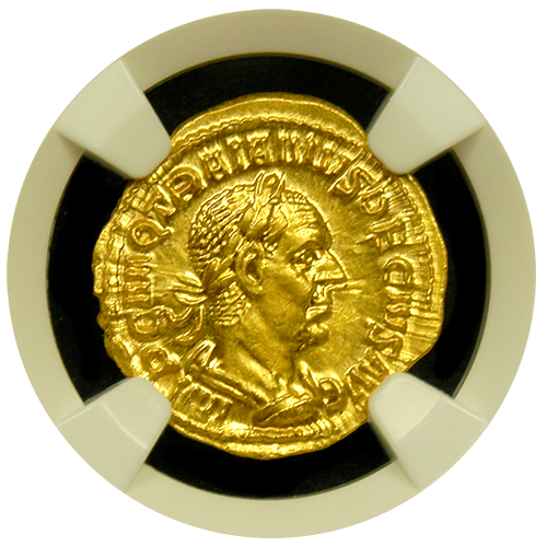 Trajan Gold Aureus NGC CHMS 5x4 - Obverse Trajan Gold Aureus NGC CHMS 5x4 - Obverse