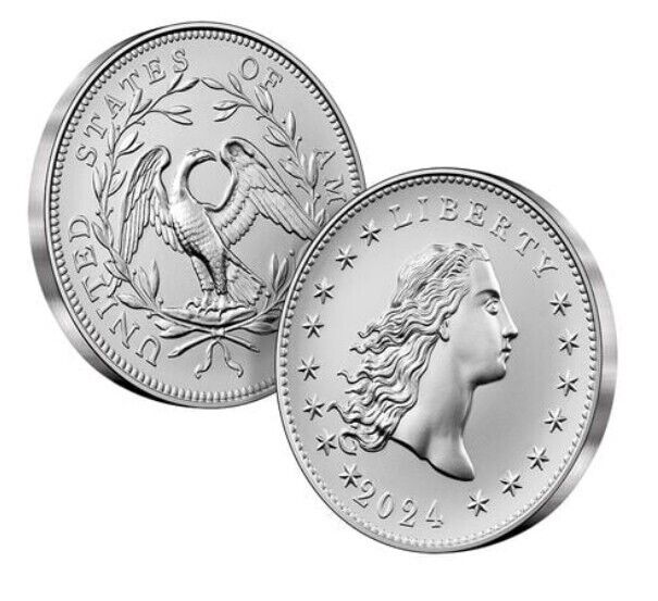 2024 Flowing Hair | Silver Medal | US Mint Box & Certificate