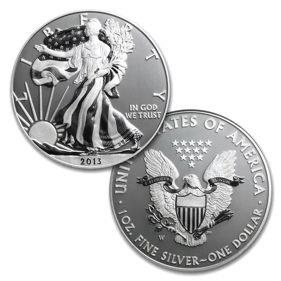 2013 West Point Silver Eagle Two-Coin Set – Proof & Reverse Proof - Proof 2013 West Point Silver Eagle Two-Coin Set – Proof & Reverse Proof - Proof
