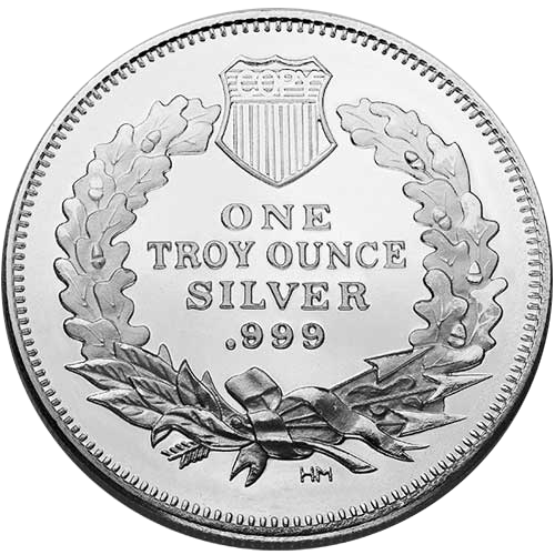 1-oz Saint Gaudens Silver Rounds