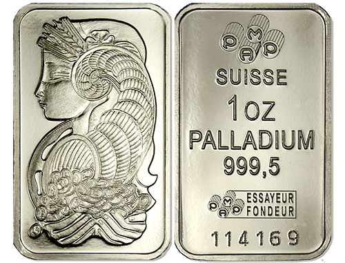1-oz Palladium Bar (Our Choice Brand & Design)