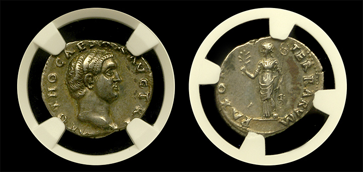 What Ancient Roman coins were made of silver?