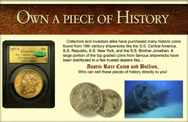 Shipwreck Coins on the Market