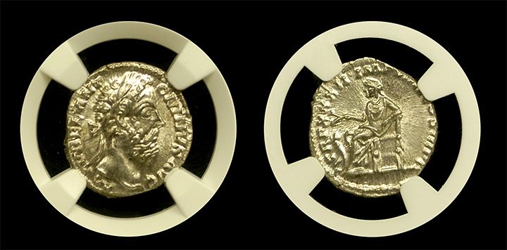 Was Marcus Aurelius on a coin?
