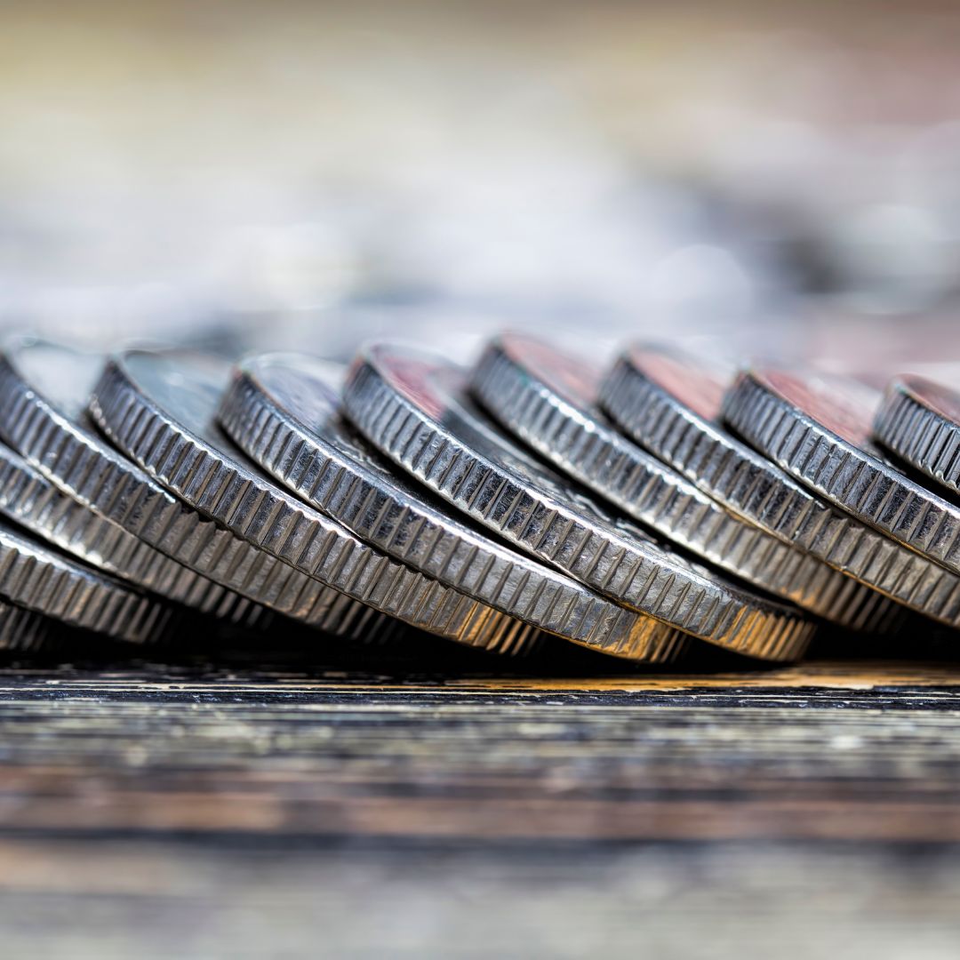 Row of 1794 Flowing Hair Silver Dollar 