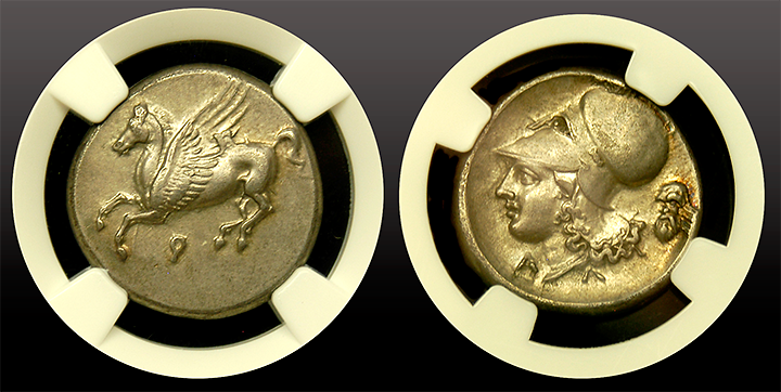 Corinthia, Corinth- Silver-Stater-Pegasus Corinthia, Corinth- Silver-Stater-Pegasus