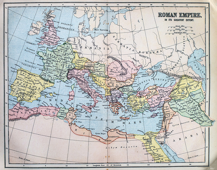 map of the Roman Empire map of the Roman Empire