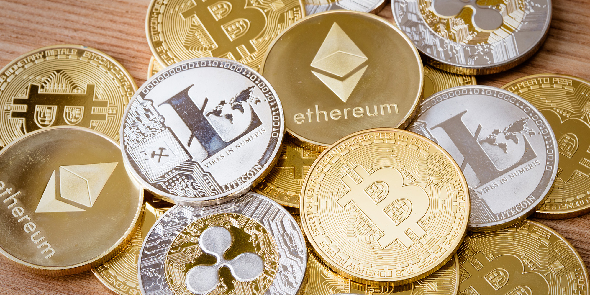 Image of crypto coins