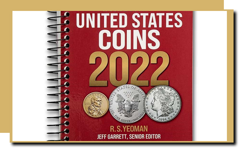 Image of the red book of rare coin prices