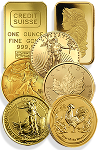 Gold coins group