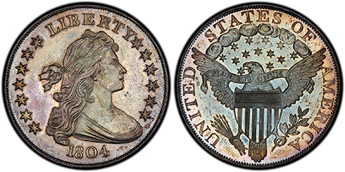 1804 draped liberty silver dollar