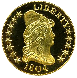 1804 Proof Gold Liberty Coin