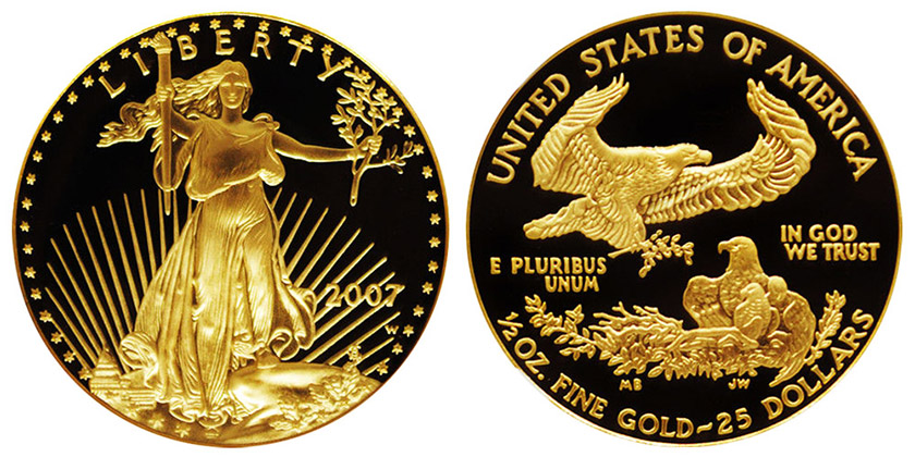  Proof American Eagle Gold - 1/2 ounce