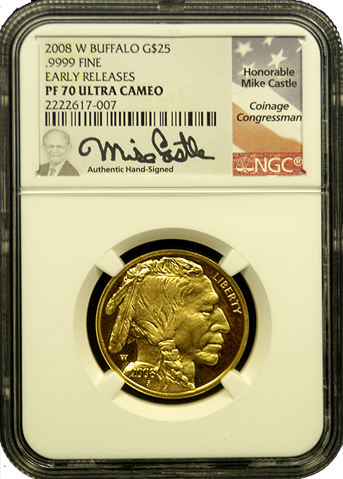 Proof 70 Ultra Cameo American Buffalo $25 gold coin