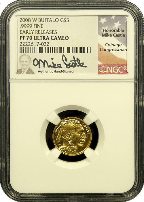 Proof 70 American Buffalo $5 gold coin