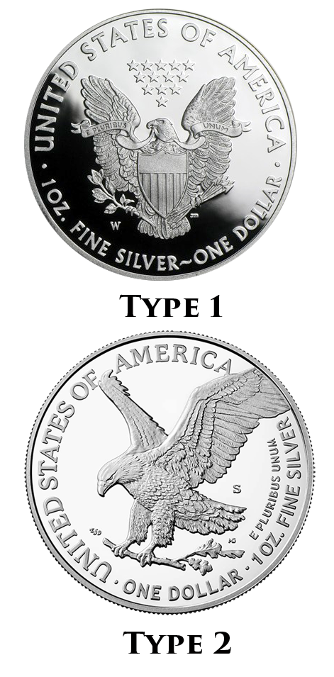 American Eagle Proof Silver Coin Reverse