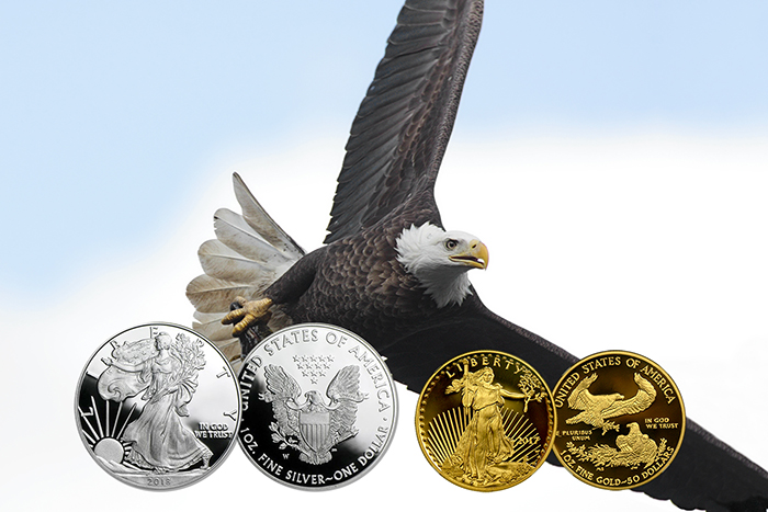 American Eagle Proof Gold and Silver Coins