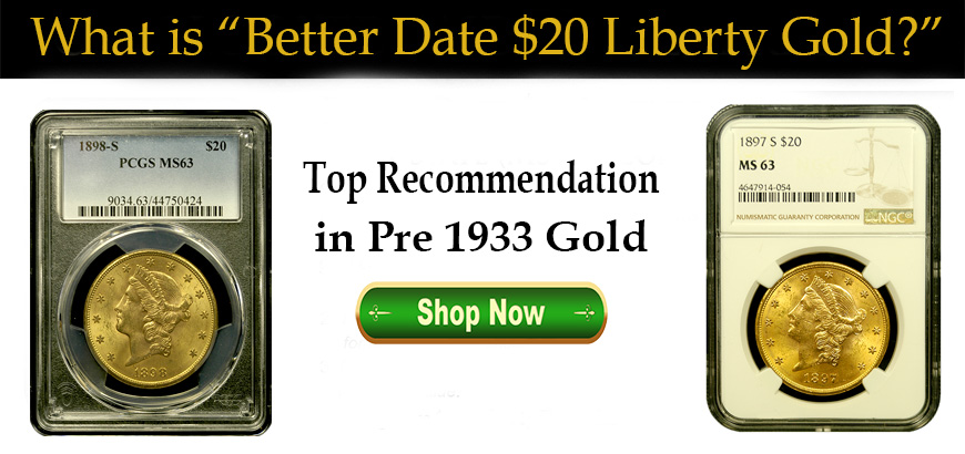 $20 Liberty Head Gold Coins